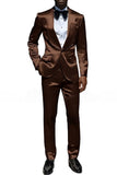 2 Piece Champagne Shawl Lapel One Button Men's Prom Suits