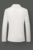 Black Notch Lapel Single Breasted Men's Jacket