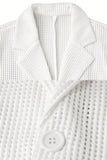 Black Notch Lapel Single Breasted Men's Jacket
