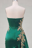 Dark Green Satin Bodycon Sweetheart Ruched Sequins Short Prom Dress with Sash