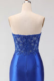 Red Satin Sweetheart Beaded Sheer Corset Short Prom Dress