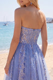 Sparkly Grey Blue Ruched Short Corset Homecoming Dress with Lace