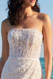 Sparkly Strapless Sequin Bodycon Corset Mini Dress
