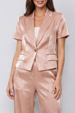 Peaked Lapel Dusty Rose 2 piece Women's Work Suits