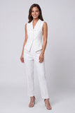 Ivory Lapel Single Breasted 2-piece Work Suits