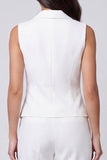 Ivory Lapel Single Breasted 2-piece Work Suits