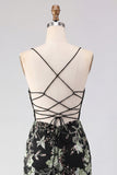 Pink Floral Corset Sequin Bodycon Homecoming Dress