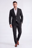 2 Piece Beige Single Breasted Peak Lapel Men's Suits