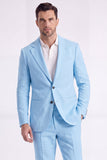 Light Khaki 2 Piece Notched Lapel Single Breasted Men Formal Suits