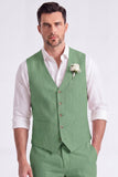 Light Khaki 2 Piece V-Neck Single Breasted Men Short Formal Suits