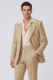 Black Peak Lapel Long Sleeves Single Breasted Men Suits