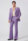 Black Peak Lapel Long Sleeves Single Breasted Men Suits