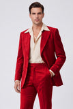 Black Peak Lapel Long Sleeves Single Breasted Men Suits
