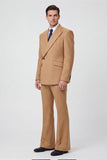 Black 2 Piece Peak Lapel One Button Men Prom Suits