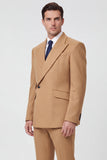Black 2 Piece Peak Lapel One Button Men Prom Suits