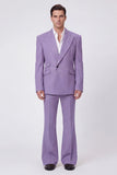 Black 2 Piece Peak Lapel One Button Men Prom Suits