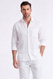 Light Blue 2-Piece Linen Men's Co-Ord Set