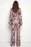 Sparkly Black Peak Lapel One Button Floral Sequins Women Suits