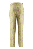 2 Piece Sage Green Shawl Lapel Floral Women's Suits