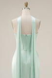 Mint Strapless Bodycon Corset Homecoming Dress with Slit