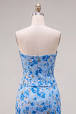 Sweetheart Yellow Corset Beaded Floral Tight Homecoming Dress