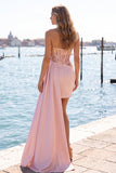 Sweetheart Red Bodycon Sheer Corset Ruched Sequins Homecoming Dress with Sash