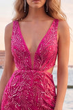 Sparkly Green Bodycon V-Neck Cut Out Sequins Short Homecoming Dress
