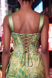 Blush Bodycon Halter Neck Corset Lace Up Back Ruched Homecoming Dress with Sash