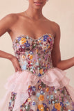 Sage Green Sweetheart Corset A-Line Short Homecoming Dress with Sequins