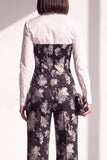 Black Golden Corset Printed Pant Suits Women Suits