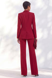 Vintage Acacia Fitted Notched Lapel Long Sleeves Women Suits