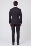 Black Shawl Lapel 2 Piece Double Breasted Men's Prom Suits with Beading