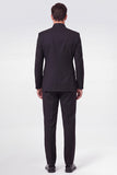 Black 2 Piece Double Breasted Men's Prom Suits
