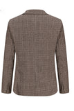 Brown Peak Lapel Double Breasted Men's Prom Suits Jacket