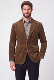 Brown Single Breasted Notch Lapel Men's Prom Blazer Jacket