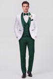 3 Piece Shawl Lapel Blue One Button Men's Wedding Suits