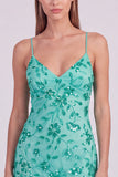Pink Floral Bodycon Sequins Beaded Short Homecoming Dress with Lace Up Back
