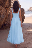 White A-Line Sweetheart Ruched Chiffon Midi Wedding Dress with Lace Side Slit