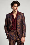 Single Breasted Notch Lapel Bronzer Men's Prom Blazer