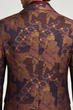 Single Breasted Notch Lapel Bronzer Men's Prom Blazer