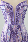 Green Corset Spaghetti Straps Homecoming Dress With Sequins
