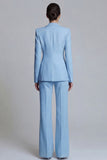 Pink Peak Lapel 2-piece One Button Women's Work Suits
