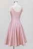 Load image into Gallery viewer, Pink A-Line Spaghetti Straps Midi Wedding Guest Dress