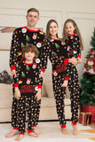 Santa Claus and Christmas Tree Black Family Matching Pajamas Set