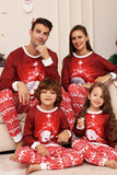 Red Snowman Christmas Family Matching Pajamas Set