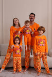 Halloween Orange Pumpkin Family Pajama Set