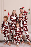 Burgundy Bear Family Pajama Set