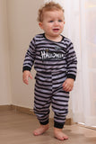 Grey Happy Halloween Family Pajama Set