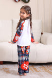 Navy Plaid Long Sleeve Family Matching Pajama Set