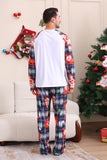 Navy Plaid Long Sleeve Family Matching Pajama Set